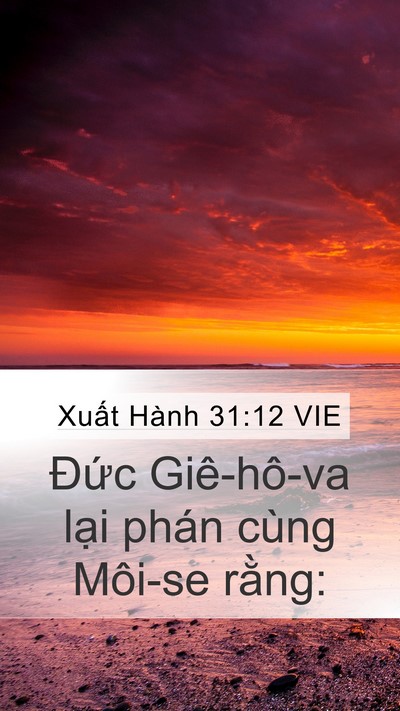 Xuất Hành 31:12 VIE Bible Verse Image