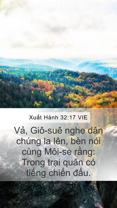 Xuất Hành 32:17 VIE Bible Verse Image
