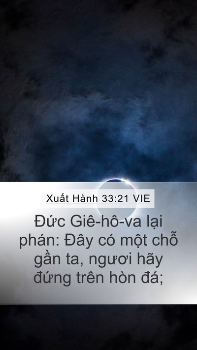 Xuất Hành 33:21 VIE Bible Verse Image