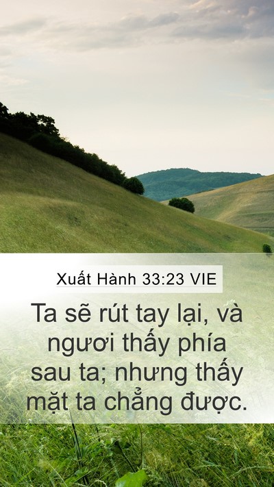 Xuất Hành 33:23 VIE Bible Verse Image