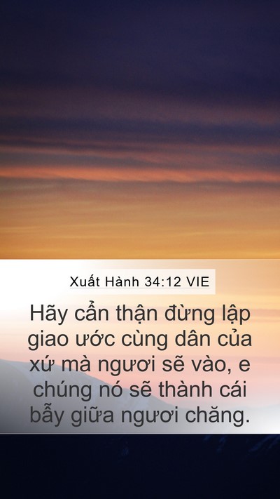 Xuất Hành 34:12 VIE Bible Verse Image