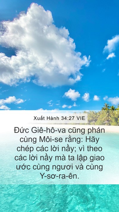Xuất Hành 34:27 VIE Bible Verse Image