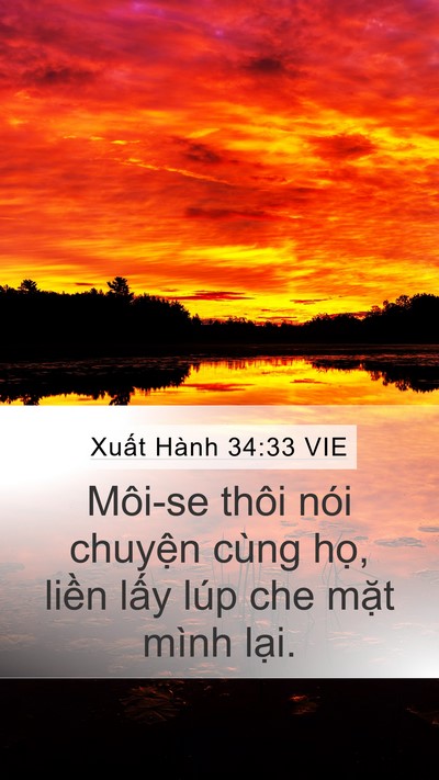 Xuất Hành 34:33 VIE Bible Verse Image