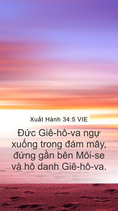 Xuất Hành 34:5 VIE Bible Verse Image