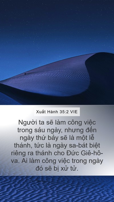 Xuất Hành 35:2 VIE Bible Verse Image