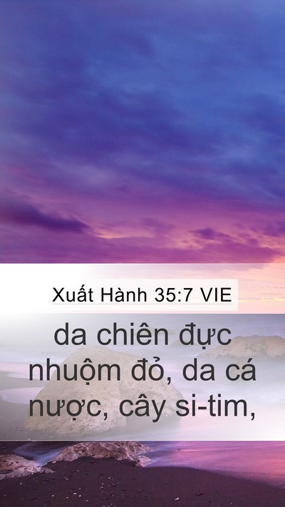 Xuất Hành 35:7 VIE Bible Verse Image