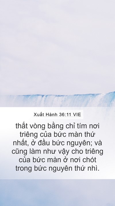 Xuất Hành 36:11 VIE Bible Verse Image