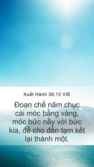 Xuất Hành 36:13 VIE Bible Verse Image