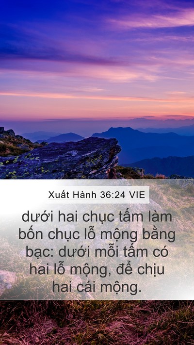 Xuất Hành 36:24 VIE Bible Verse Image