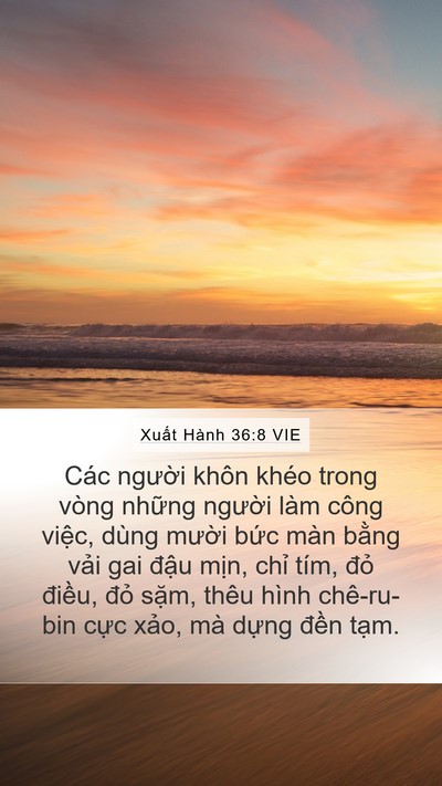 Xuất Hành 36:8 VIE Bible Verse Image
