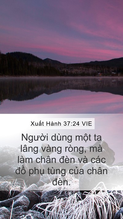 Xuất Hành 37:24 VIE Mobile Phone Wallpaper - Người dùng một ta lâng vàng ròng, mà - Mobile Bible Verse Wallpaper