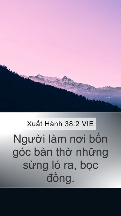 Xuất Hành 38:2 VIE Bible Verse Image