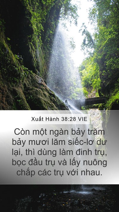 Xuất Hành 38:28 VIE Bible Verse Image