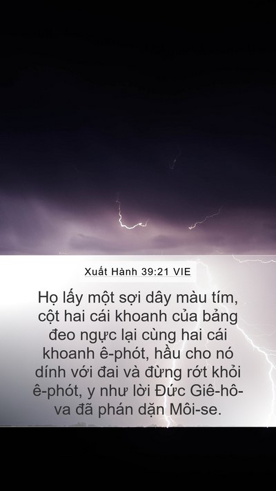 Xuất Hành 39:21 VIE Bible Verse Image