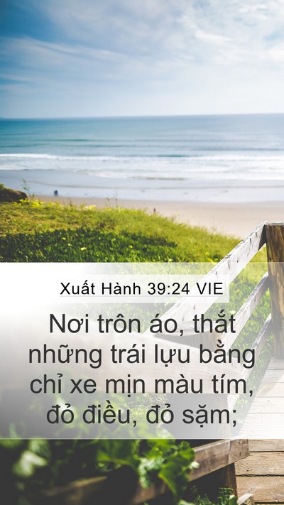 Xuất Hành 39:24 VIE Bible Verse Image