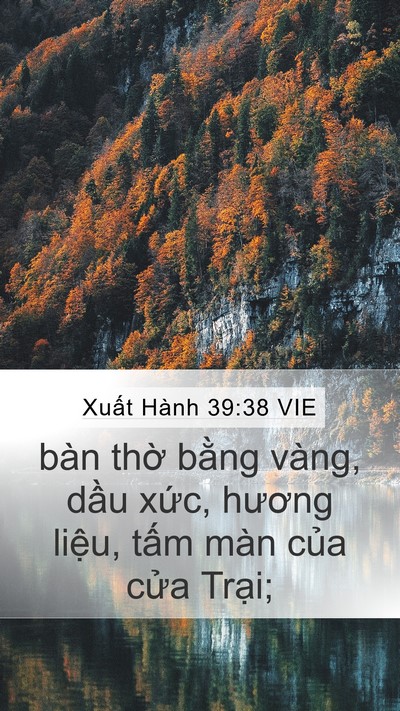 Xuất Hành 39:38 VIE Bible Verse Image