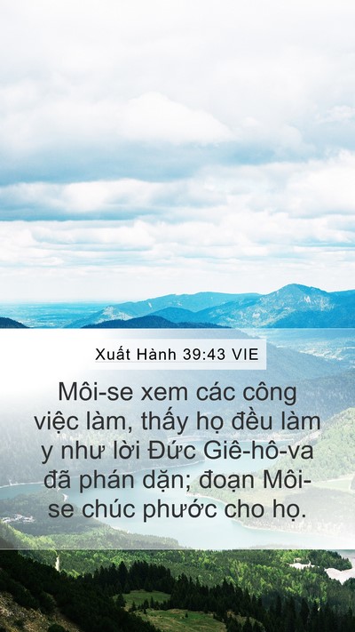 Xuất Hành 39:43 VIE Bible Verse Image
