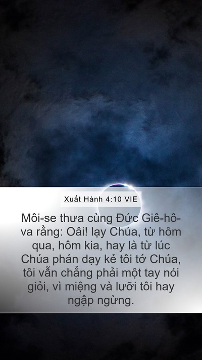 Xuất Hành 4:10 VIE Bible Verse Image
