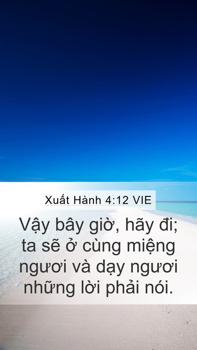 Xuất Hành 4:12 VIE Bible Verse Image