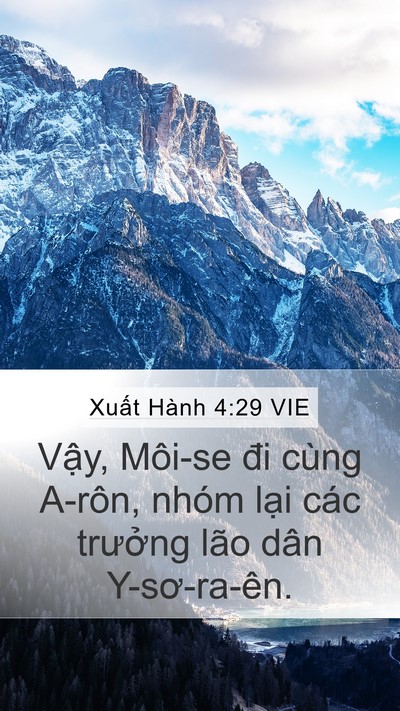 Xuất Hành 4:29 VIE Bible Verse Image