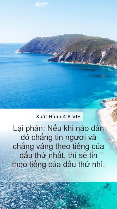 Xuất Hành 4:8 VIE Bible Verse Image
