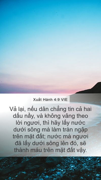 Xuất Hành 4:9 VIE Bible Verse Image