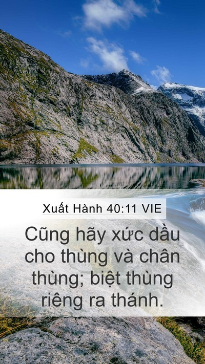 Xuất Hành 40:11 VIE Bible Verse Image