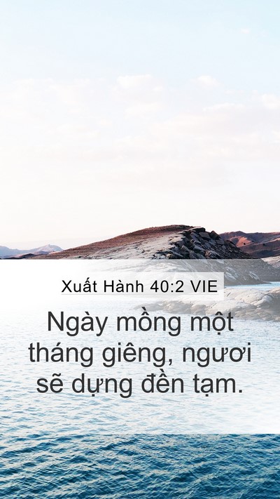 Xuất Hành 40:2 VIE Bible Verse Image
