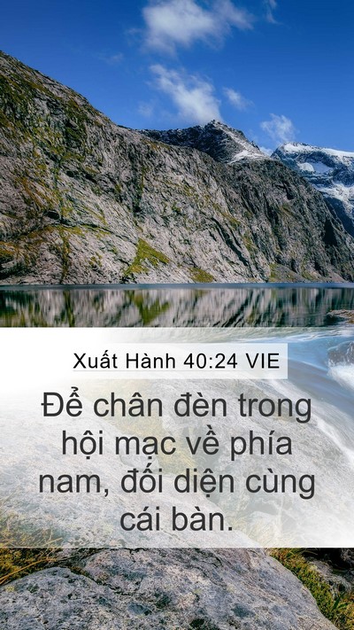 Xuất Hành 40:24 VIE Bible Verse Image