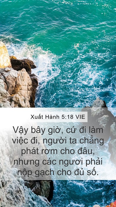 Xuất Hành 5:18 VIE Bible Verse Image