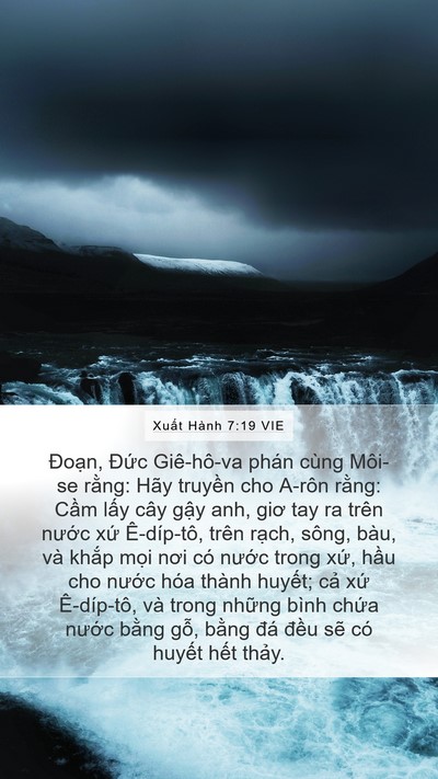 Xuất Hành 7:19 VIE Bible Verse Image