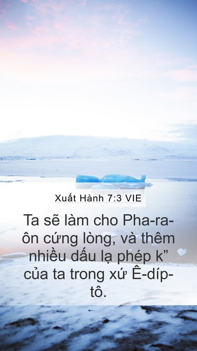 Xuất Hành 7:3 VIE Bible Verse Image
