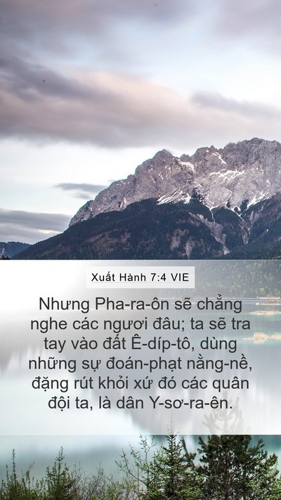 Xuất Hành 7:4 VIE Bible Verse Image