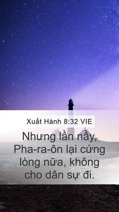 Xuất Hành 8:32 VIE Bible Verse Image