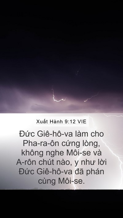 Xuất Hành 9:12 VIE Bible Verse Image