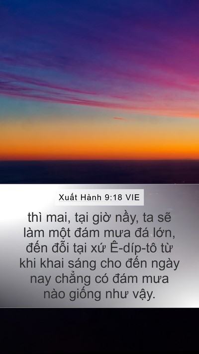 Xuất Hành 9:18 VIE Bible Verse Image