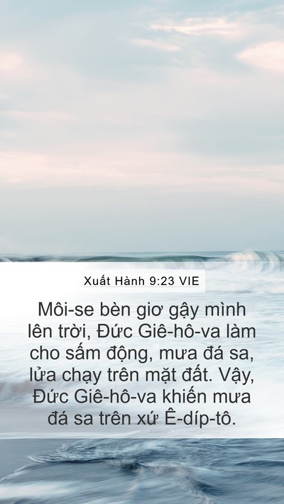 Xuất Hành 9:23 VIE Bible Verse Image