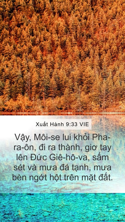 Xuất Hành 9:33 VIE Bible Verse Image