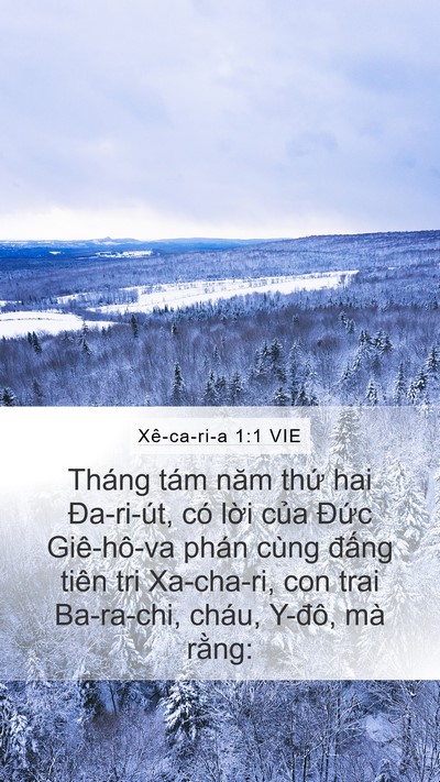 Xê-ca-ri-a 1:1 VIE Mobile Phone Wallpaper - Tháng tám năm thứ hai Đa-ri-út, có lời - Mobile Bible Verse Wallpaper