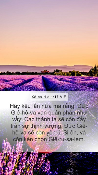 Xê-ca-ri-a 1:17 VIE Bible Verse Image