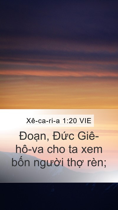 Xê-ca-ri-a 1:20 VIE Bible Verse Image