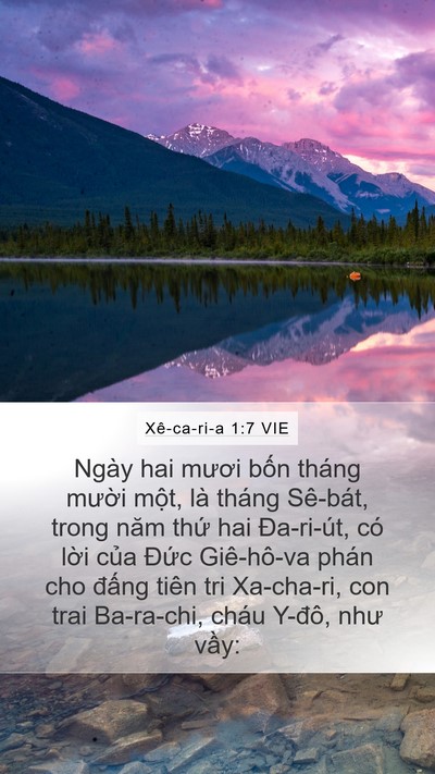 Xê-ca-ri-a 1:7 VIE Bible Verse Image