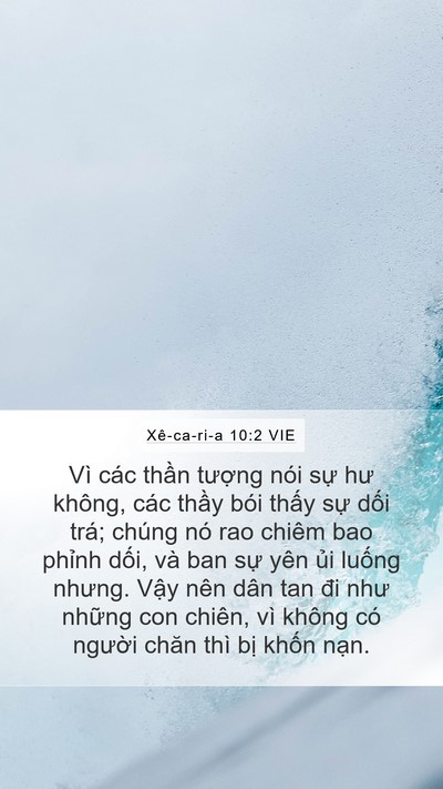 Xê-ca-ri-a 10:2 VIE Bible Verse Image