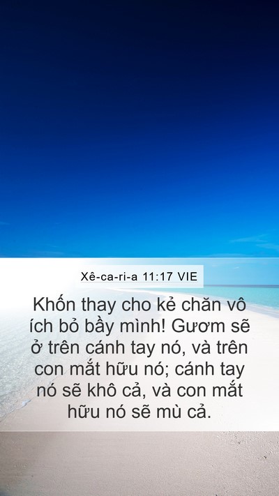 Xê-ca-ri-a 11:17 VIE Bible Verse Image