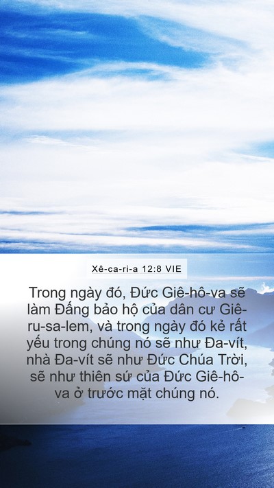 Xê-ca-ri-a 12:8 VIE Bible Verse Image