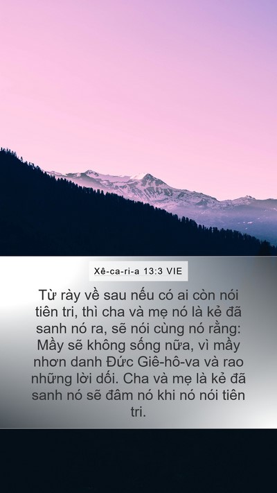 Xê-ca-ri-a 13:3 VIE Bible Verse Image