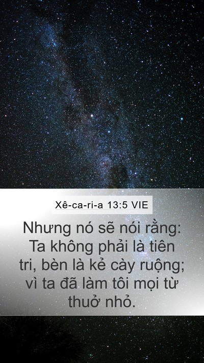 Xê-ca-ri-a 13:5 VIE Bible Verse Image