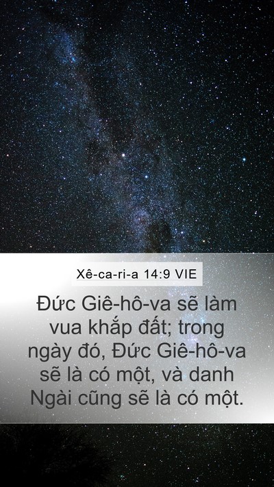 Xê-ca-ri-a 14:9 VIE Bible Verse Image