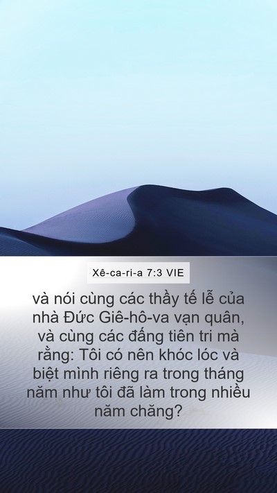 Xê-ca-ri-a 7:3 VIE Bible Verse Image