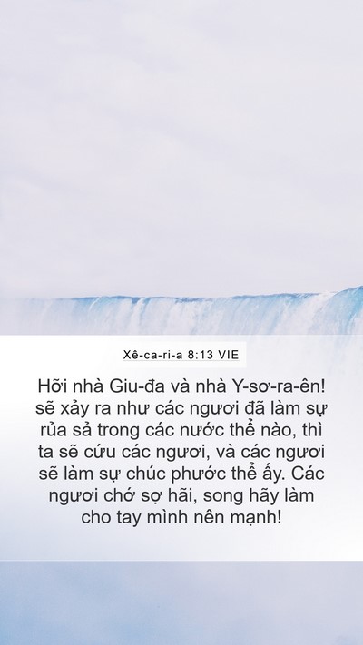 Xê-ca-ri-a 8:13 VIE Bible Verse Image